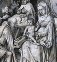 Detail of page from Philip the Good's Book of Hours. Please click to view entire image.
